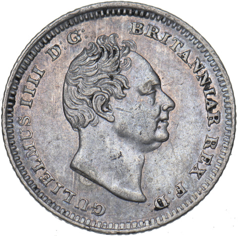 1837 Groat (Fourpence) - William IV British Silver Coin - Nice