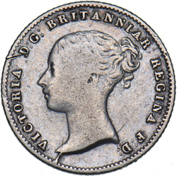 1839 Groat (Fourpence) - Victoria British Silver Coin