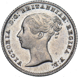 1840 Groat (Fourpence) - Victoria British Silver Coin - Very Nice