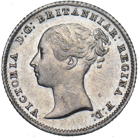 1840 Groat (Fourpence) - Victoria British Silver Coin - Very Nice