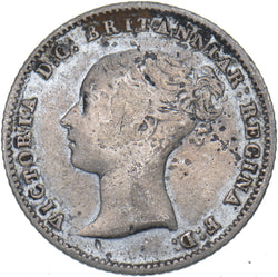 1843 Groat (Fourpence) - Victoria British Silver Coin