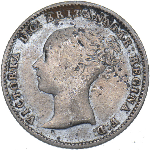 1843 Groat (Fourpence) - Victoria British Silver Coin