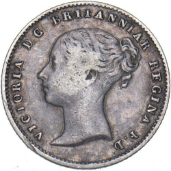 1844 Groat (Fourpence) - Victoria British Silver Coin - Nice