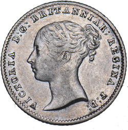 1845 Groat (Fourpence) - Victoria British Silver Coin - Nice