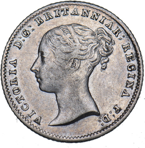 1845 Groat (Fourpence) - Victoria British Silver Coin - Nice