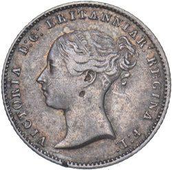 1854 Groat (Fourpence) - Victoria British Silver Coin - Nice