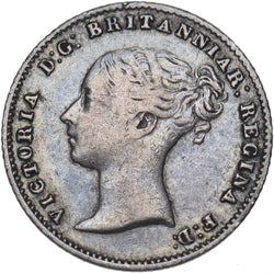 1855 Groat (Fourpence) - Victoria British Silver Coin - Nice