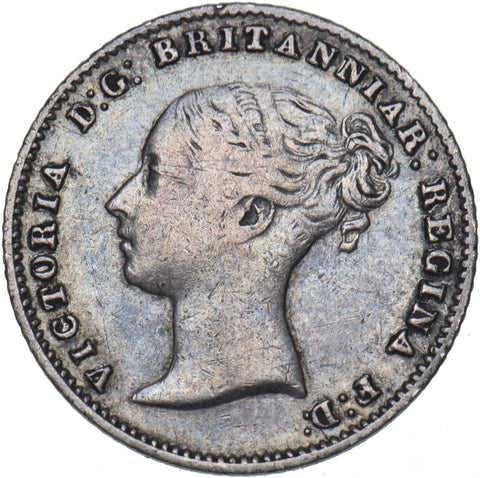 1855 Groat (Fourpence) - Victoria British Silver Coin - Nice