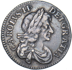 1675 Threepence - Charles II British Silver Coin - Nice