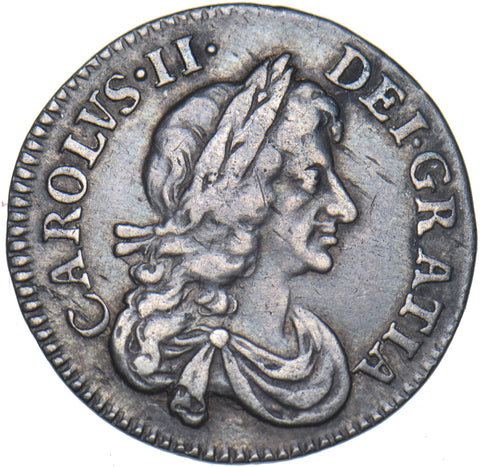 1675 Threepence - Charles II British Silver Coin - Nice