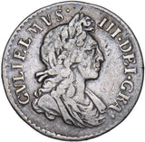 1699 Threepence - William III British Silver Coin - Nice