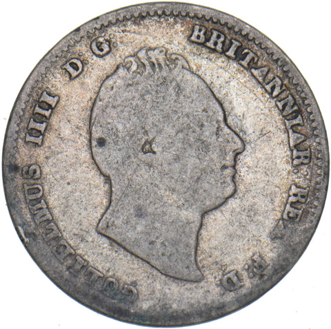 1836 Threepence - William IV British Silver Coin