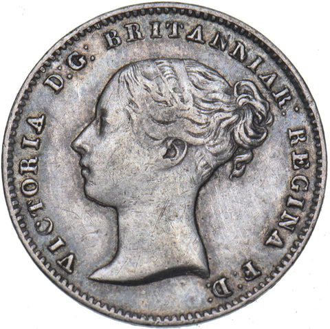 1838 Threepence - Victoria British Silver Coin - Nice
