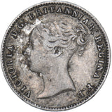 1840 Threepence - Victoria British Silver Coin - Nice