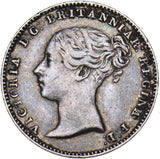 1843 Threepence - Victoria British Silver Coin - Very Nice