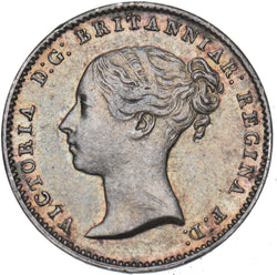 1849 Threepence - Victoria British Silver Coin - Very Nice