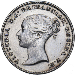 1850 Threepence - Victoria British Silver Coin - Very Nice