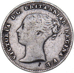 1859 Threepence - Victoria British Silver Coin