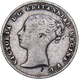 1859 Threepence - Victoria British Silver Coin