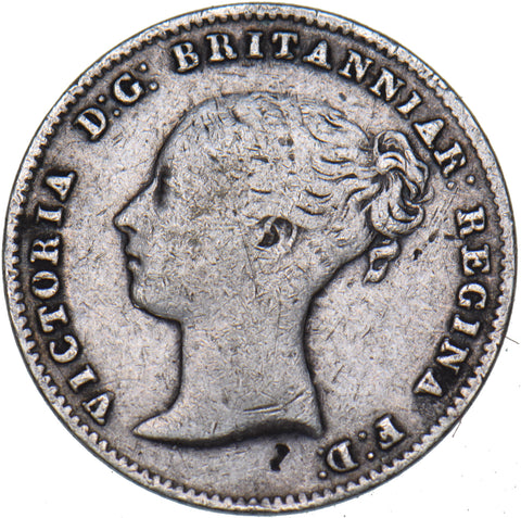 1859 Threepence - Victoria British Silver Coin