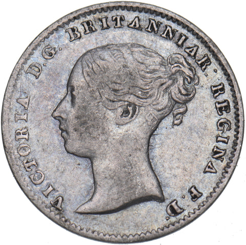 1860 Threepence - Victoria British Silver Coin - Nice