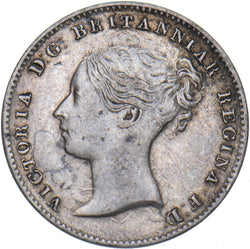 1861 Threepence - Victoria British Silver Coin - Nice