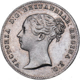 1861 Threepence - Victoria British Silver Coin - Very Nice