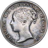 1863 Threepence - Victoria British Silver Coin - Nice