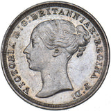 1870 Threepence - Victoria British Silver Coin - Superb