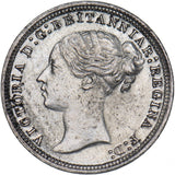 1873 Threepence - Victoria British Silver Coin - Nice