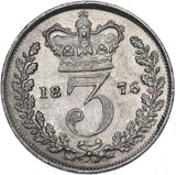 1876 Threepence - Victoria British Silver Coin - Nice