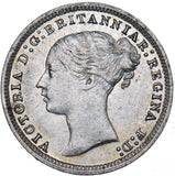 1878 Threepence - Victoria British Silver Coin - Nice