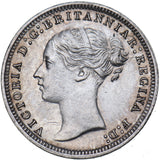 1879 Threepence - Victoria British Silver Coin - Very Nice
