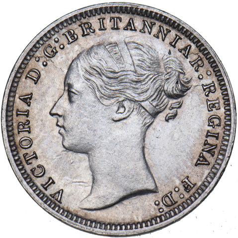 1879 Threepence - Victoria British Silver Coin - Very Nice