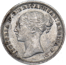 1879 Threepence - Victoria British Silver Coin - Very Nice