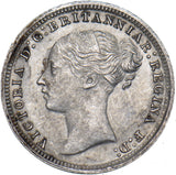 1879 Threepence - Victoria British Silver Coin - Very Nice