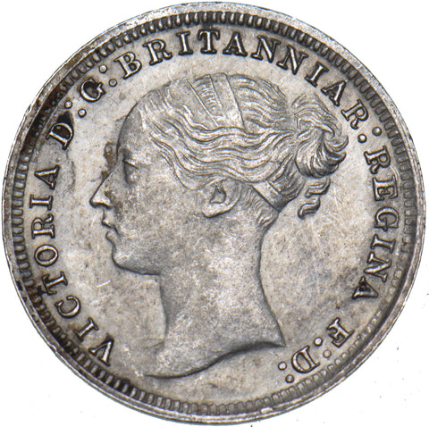 1879 Threepence - Victoria British Silver Coin - Very Nice