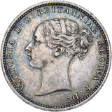 1880 Threepence - Victoria British Silver Coin - Very Nice