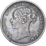 1880 Threepence - Victoria British Silver Coin - Nice