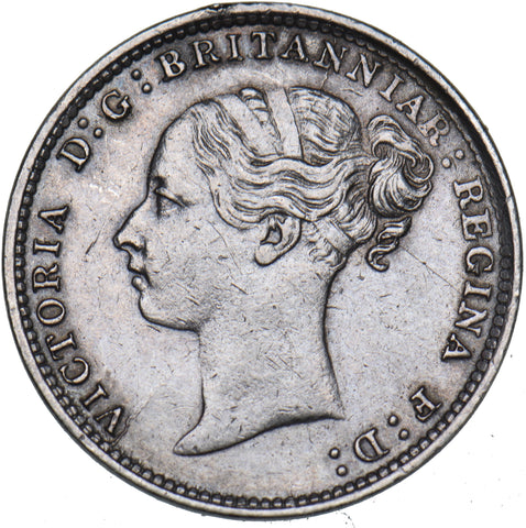 1881 Threepence - Victoria British Silver Coin - Nice