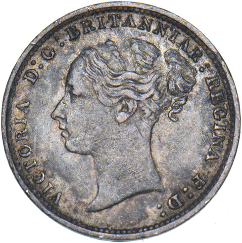1882 Threepence - Victoria British Silver Coin - Nice