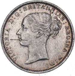 1886 Threepence - Victoria British Silver Coin - Very Nice