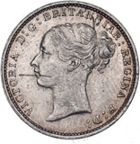 1886 Threepence - Victoria British Silver Coin - Very Nice