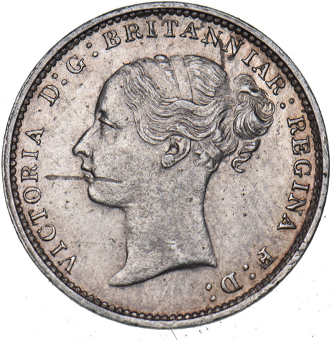 1886 Threepence - Victoria British Silver Coin - Very Nice