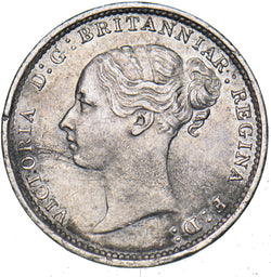1886 Threepence - Victoria British Silver Coin - Nice