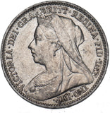 1893 Threepence - Victoria British Silver Coin - Very Nice