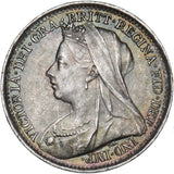 1897 Threepence - Victoria British Silver Coin - Superb