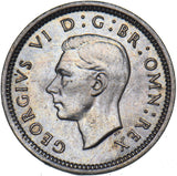 1943 Silver Threepence - George VI British Silver Coin - Nice