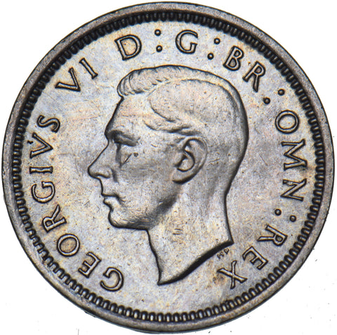 1943 Silver Threepence - George VI British Silver Coin - Nice