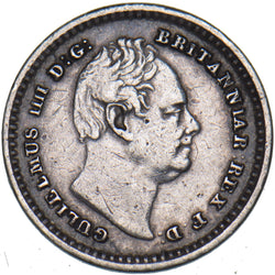 1834 Threehalfpence - William IV British Silver Coin - Nice